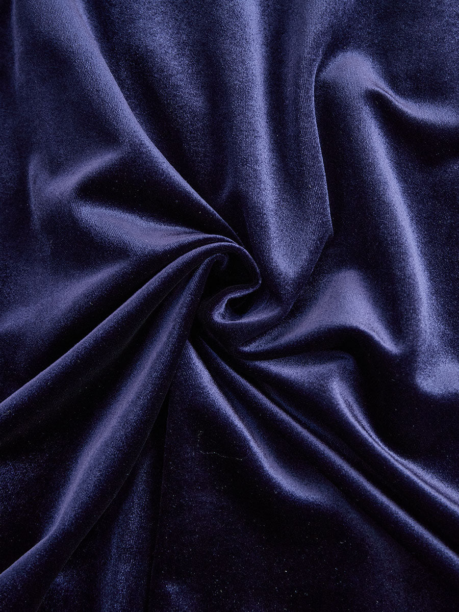 Greta - Marineblaues Midi-Kleid
