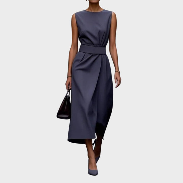 Frieda - Elegantes Kleid mit Rundhalsausschnitt