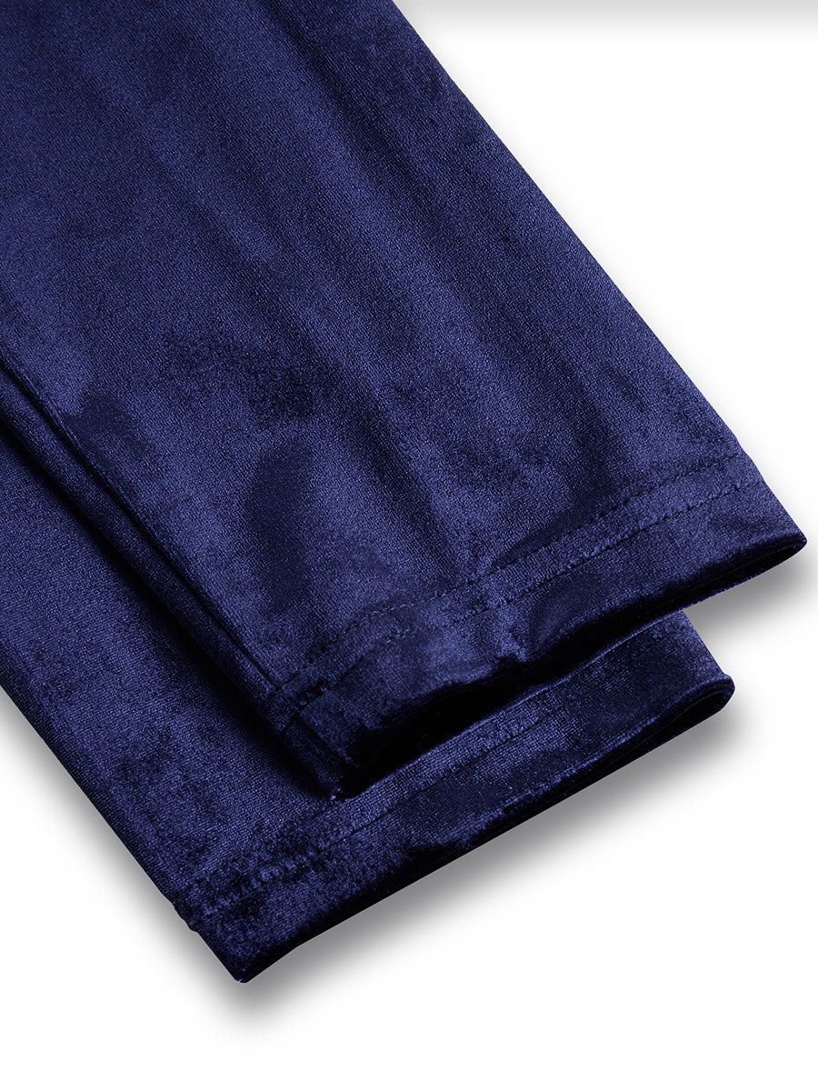 Greta - Marineblaues Midi-Kleid