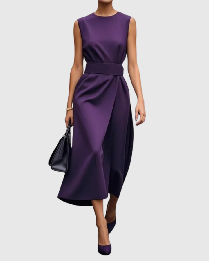 Frieda - Elegantes Kleid mit Rundhalsausschnitt