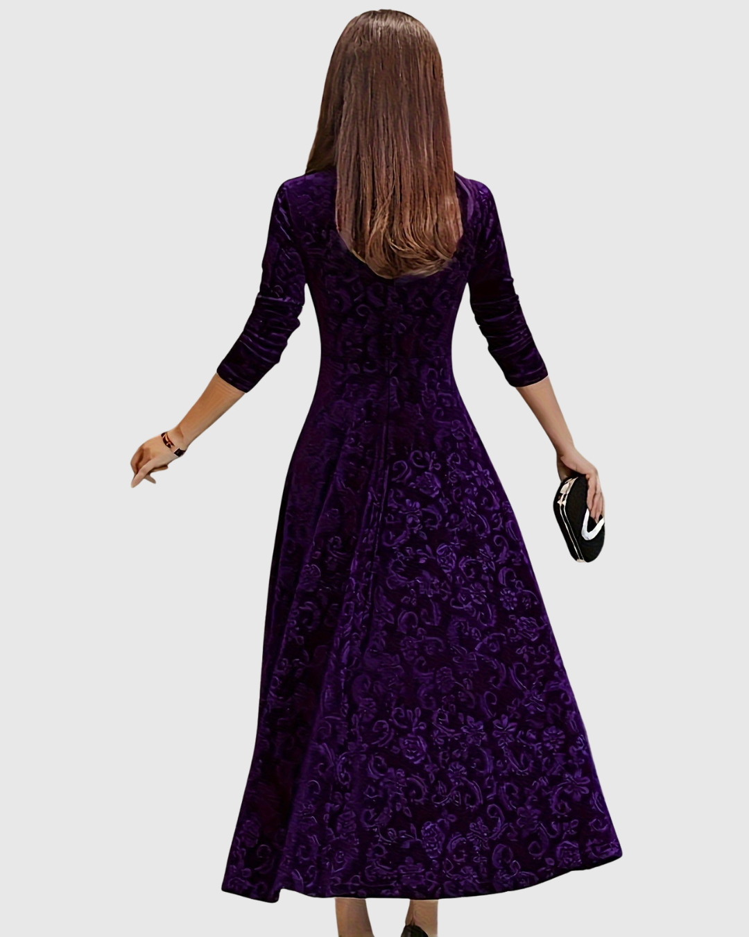 Margarete - Elegantes Blumen-Midikleid