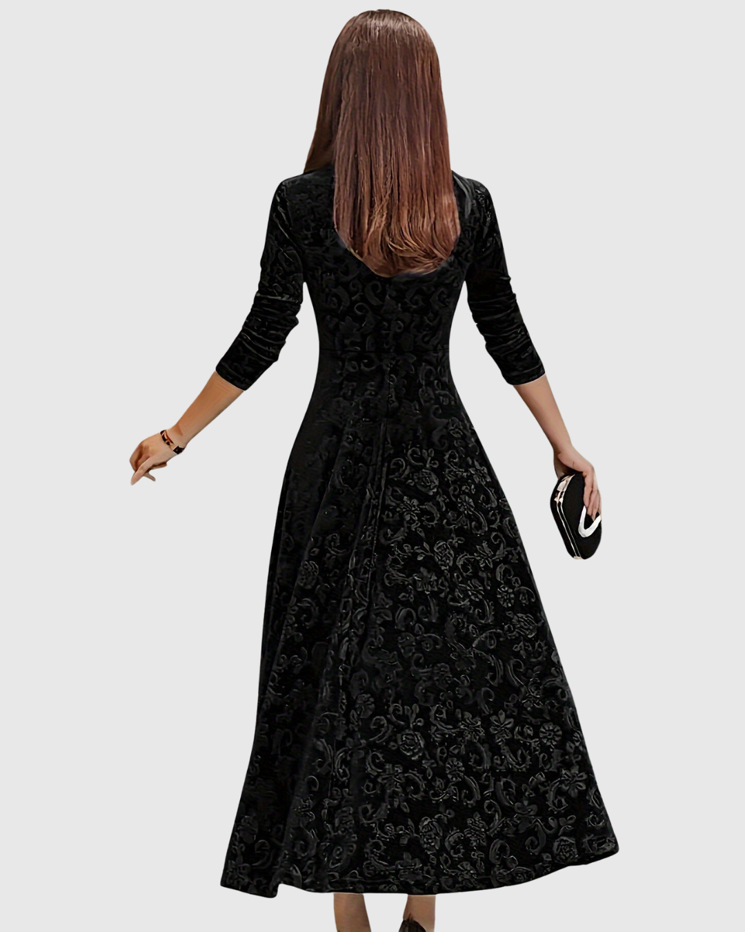Margarete - Elegantes Blumen-Midikleid