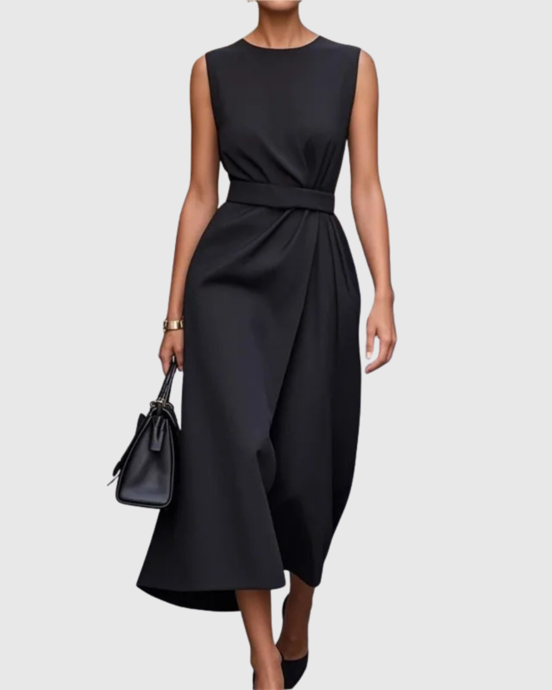 Frieda - Elegantes Kleid mit Rundhalsausschnitt
