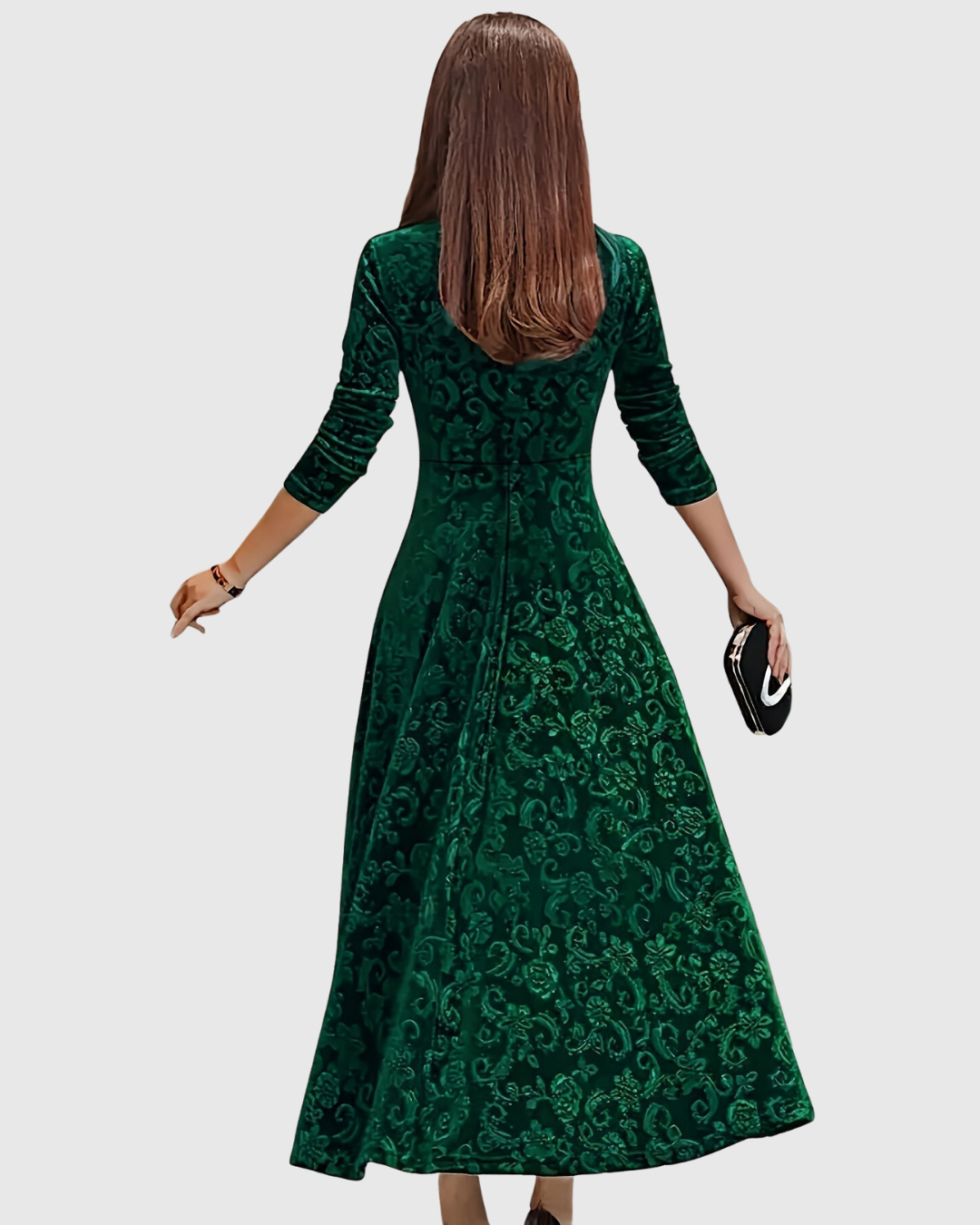 Margarete - Elegantes Blumen-Midikleid