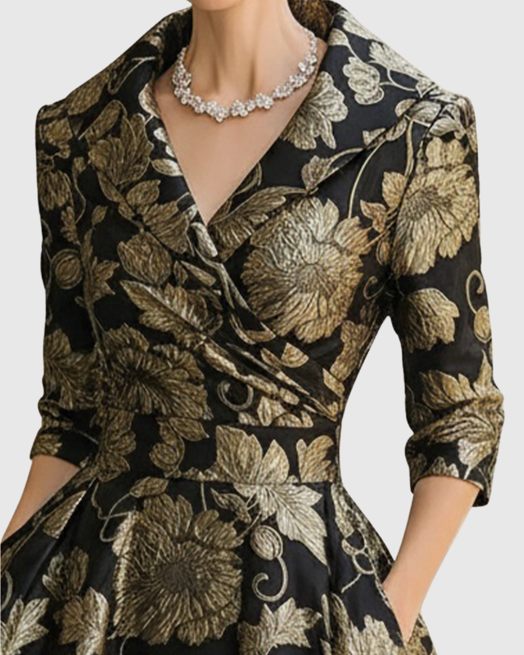Irene - Blumen Midi Kleid