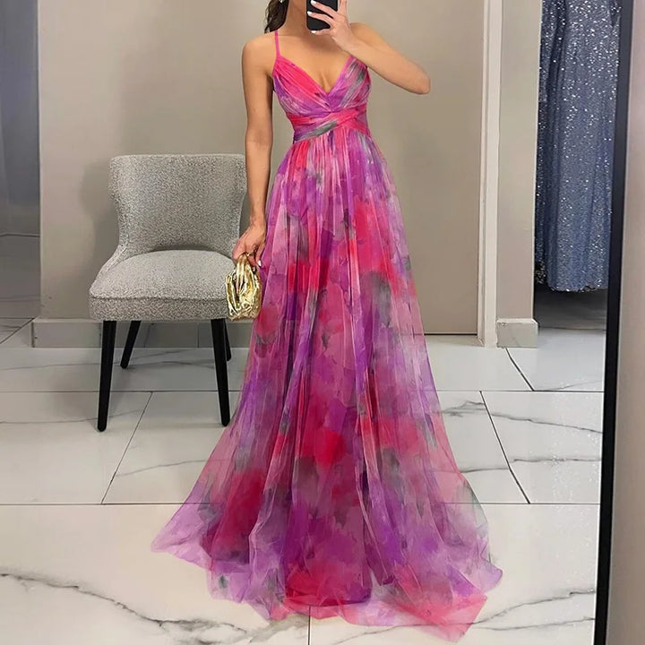 Ruth | Zauberhaftes Maxikleid mit Blumenprint
