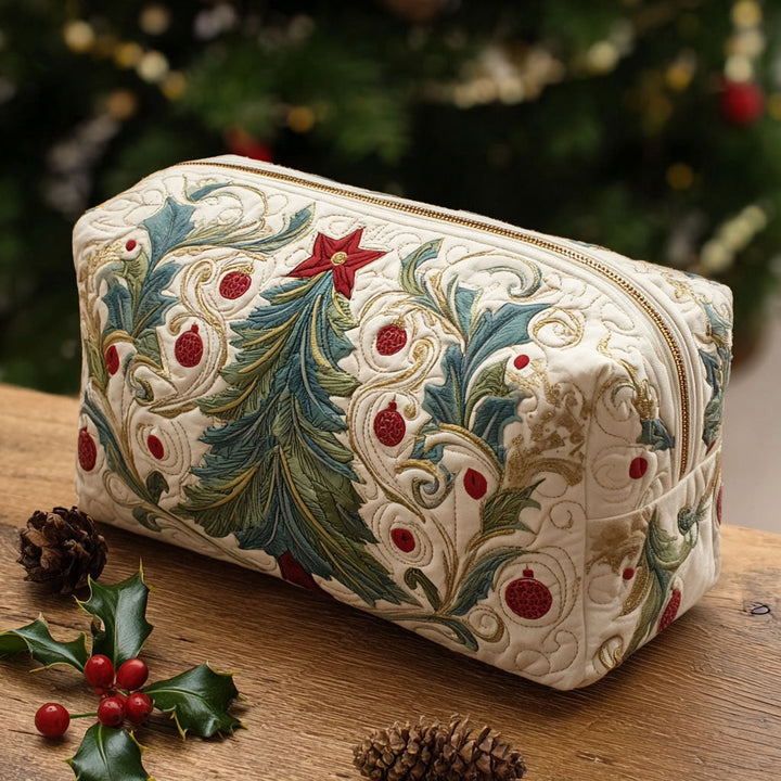 Gesteppte Kosmetiktasche mit Sternengirlande