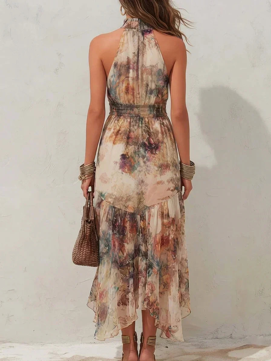 Frieda | Midikleid mit zart mit Blumenmuster Vintage