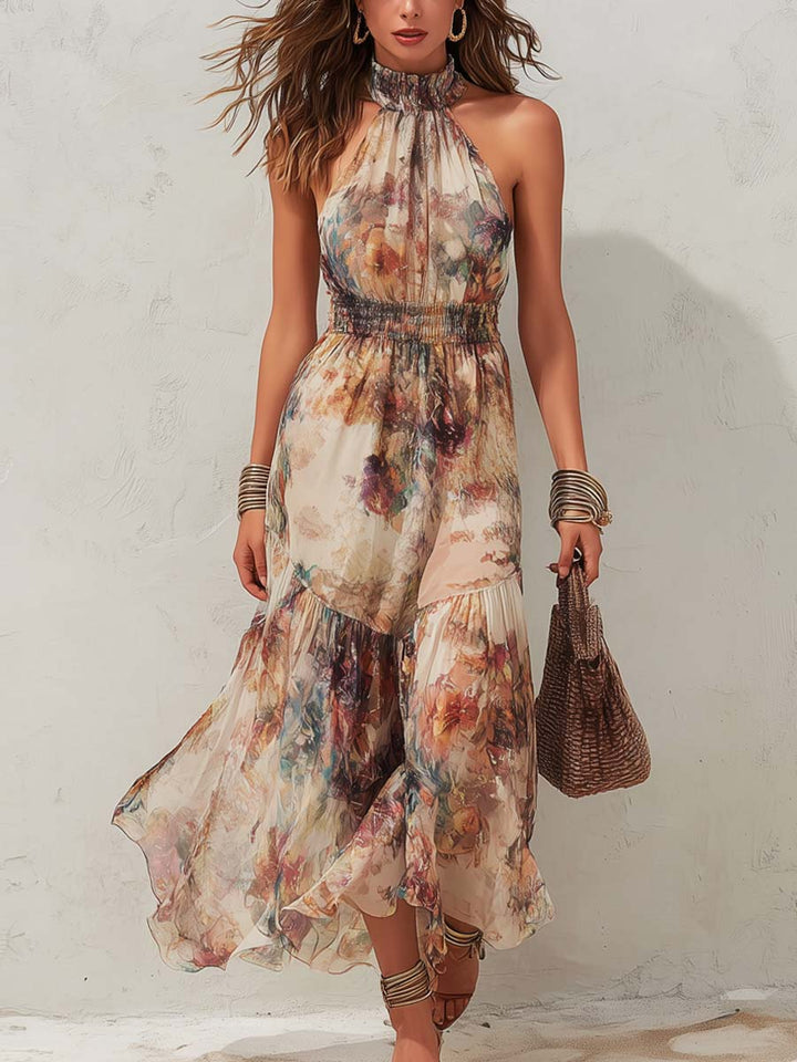 Frieda | Midikleid mit zart mit Blumenmuster Vintage