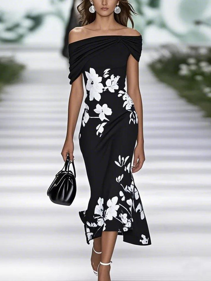 Emily | Kleid elegant mit Blumenprint