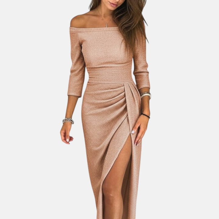 Barbara - Abendkleid mit freiem Schulterbereich