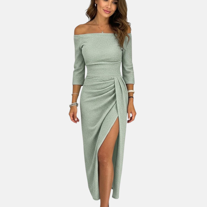 Barbara - Abendkleid mit freiem Schulterbereich