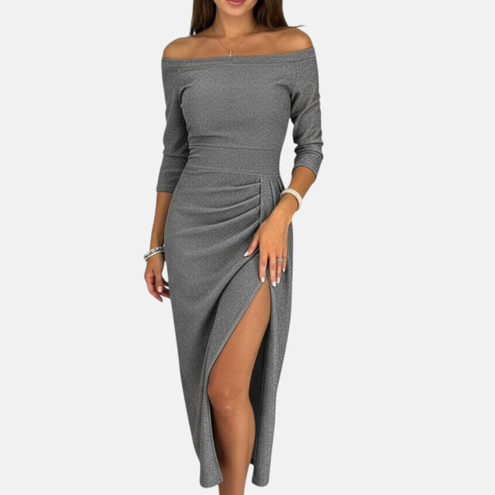 Barbara - Abendkleid mit freiem Schulterbereich