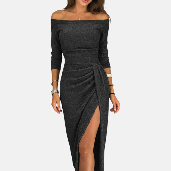 Barbara - Abendkleid mit freiem Schulterbereich