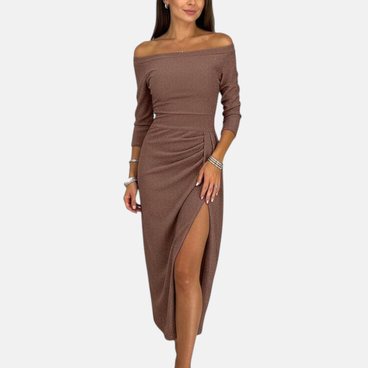Barbara - Abendkleid mit freiem Schulterbereich