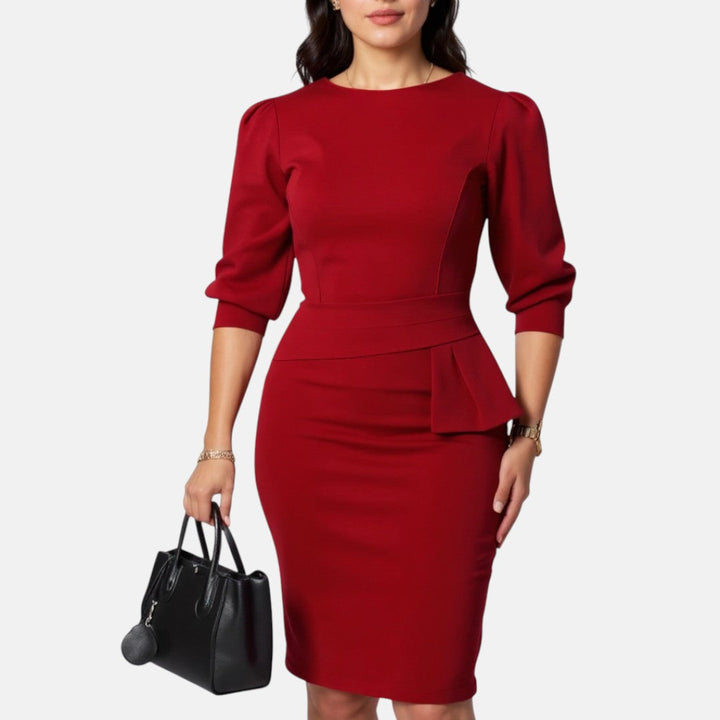 Sophie - Raffiniertes Midi-Kleid