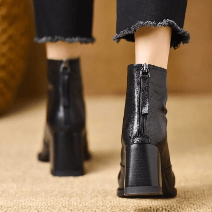 Delia | Luxuriöse Stiefeletten mit mittelhohem Absatz